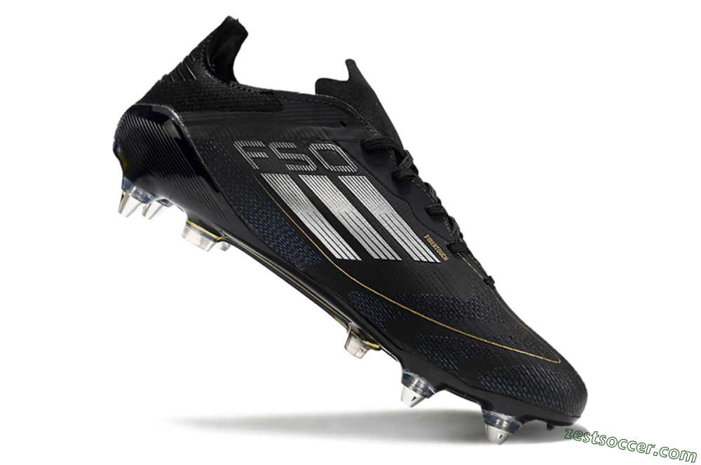 Adidas F50 Elite SG Low-Tops Soccer Cleats - Black/White 4