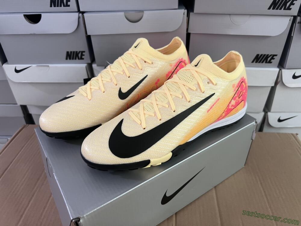 Nike Air Zoom Mercurial Vapor 16 Elit TF Low-Tops Soccer Shoes - Yellow/Black/Red