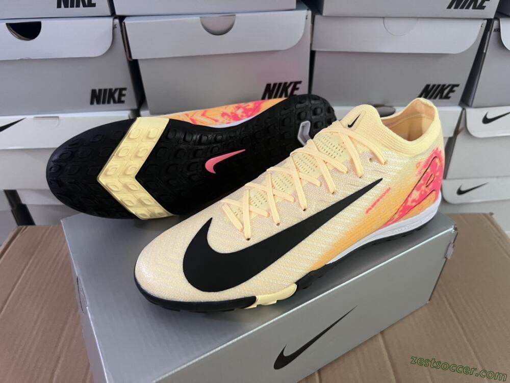 Nike Air Zoom Mercurial Vapor 16 Elit TF Low-Tops Soccer Shoes - Yellow/Black/Red
