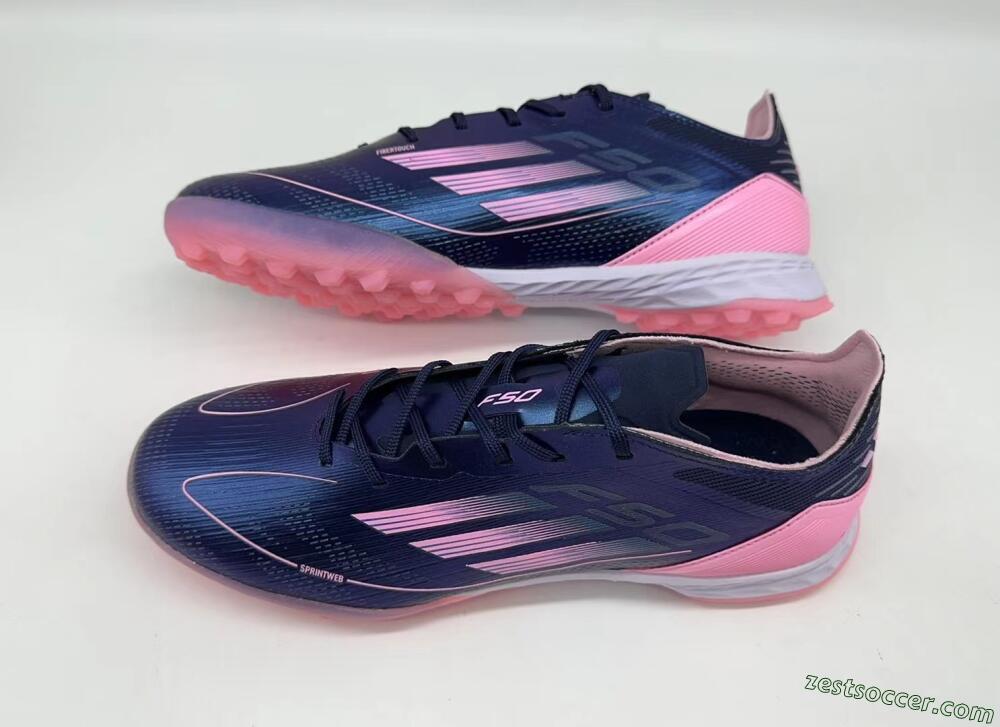 Adidas F50 Elite TF Low-Tops Soccer Shoes - Blue/Pink/White