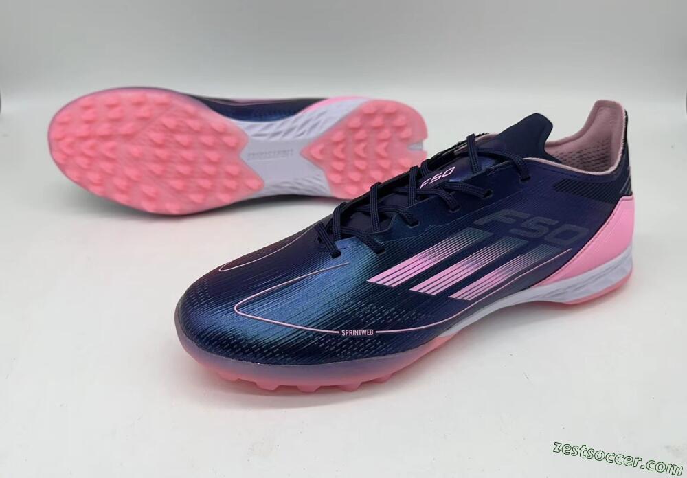Adidas F50 Elite TF Low-Tops Soccer Shoes - Blue/Pink/White