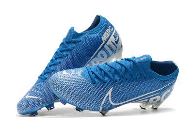 Nike Mercurial Vapor 13 Elite FG Low-Tops Soccer Cleats - Blue/White