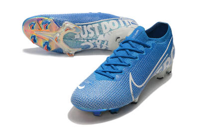 Nike Mercurial Vapor 13 Elite FG Low-Tops Soccer Cleats - Blue/White