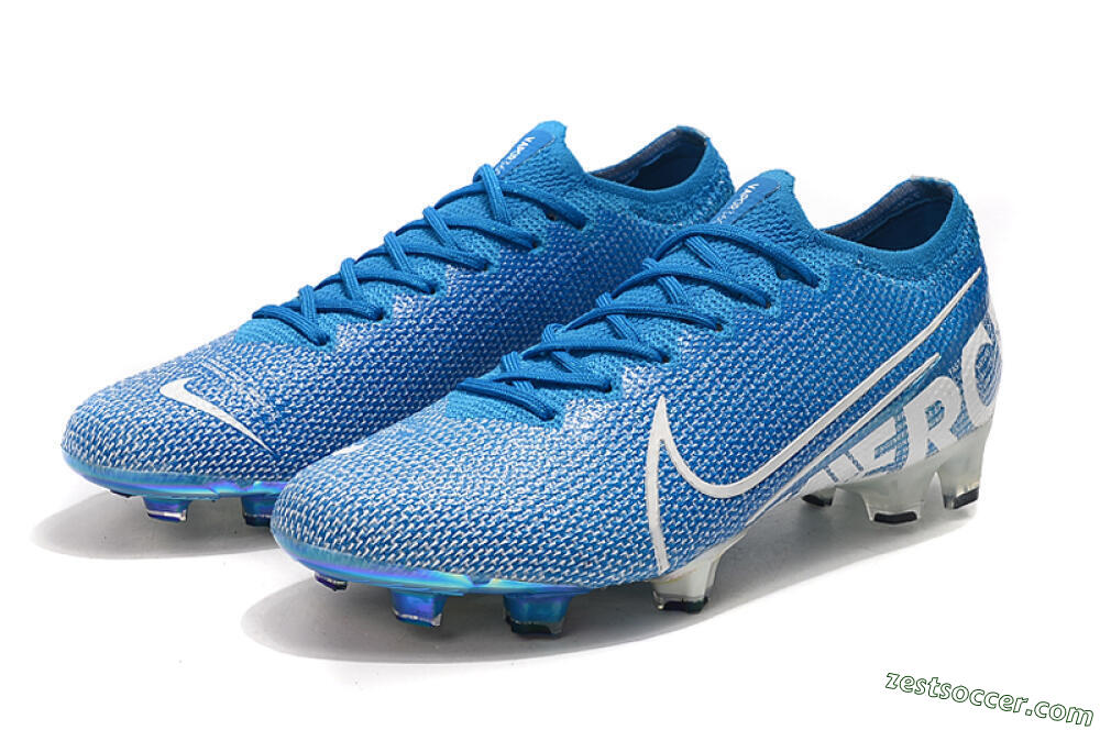 Nike Mercurial Vapor 13 Elite FG Low-Tops Soccer Cleats - Blue/White 5