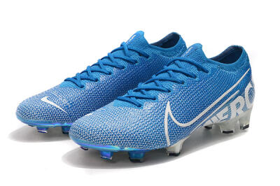 Nike Mercurial Vapor 13 Elite FG Low-Tops Soccer Cleats - Blue/White