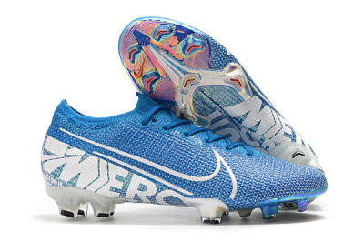Nike Mercurial Vapor 13 Elite FG Low-Tops Soccer Cleats - Blue/White