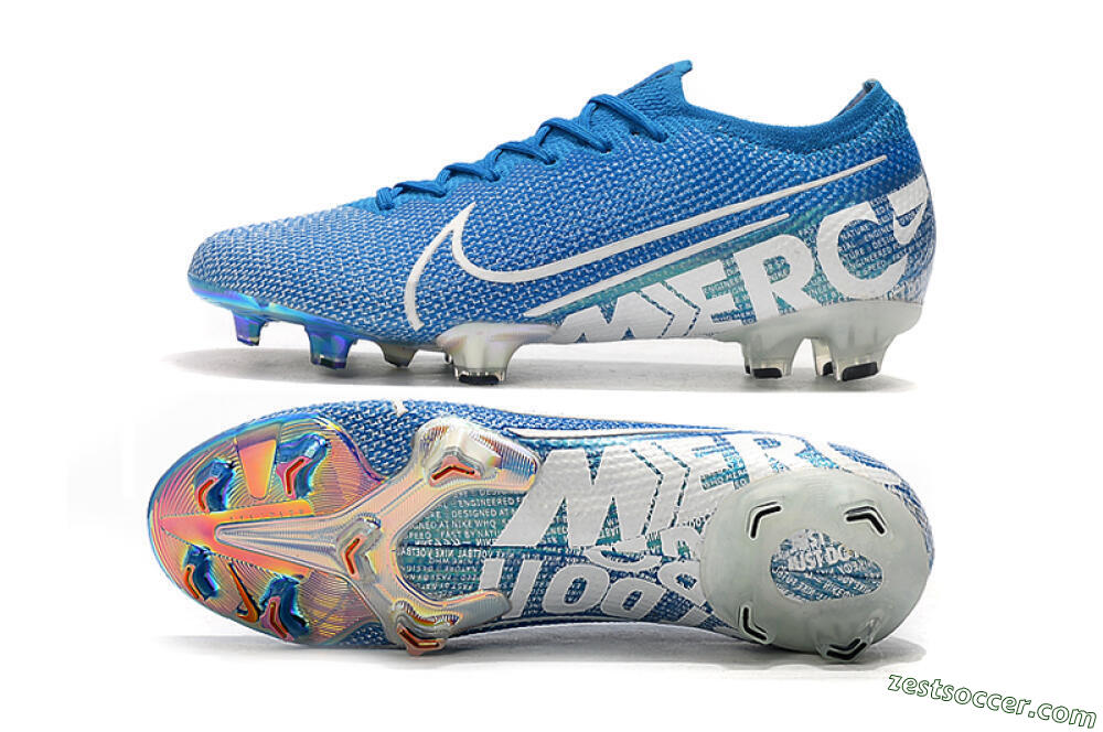 Nike Mercurial Vapor 13 Elite FG Low-Tops Soccer Cleats - Blue/White 1