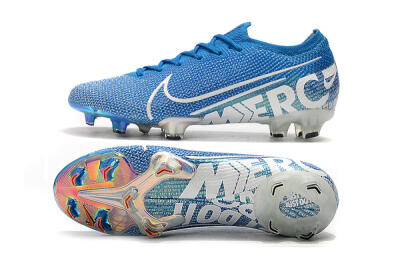 Nike Mercurial Vapor 13 Elite FG Low-Tops Soccer Cleats - Blue/White