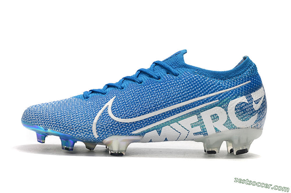 Nike Mercurial Vapor 13 Elite FG Low-Tops Soccer Cleats - Blue/White 2