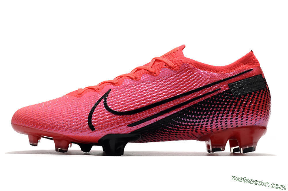 Nike Mercurial Vapor 13 Elite FG Low-Tops Soccer Cleats - Red/Black 2