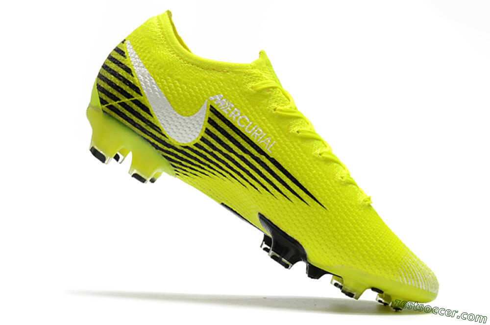 Nike Mercurial Vapor 13 Elite FG Low-Tops Soccer Cleats - Yellow/White/Black 4