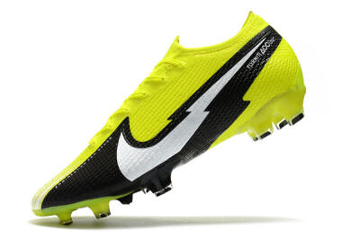 Nike Mercurial Vapor 13 Elite FG Low-Tops Soccer Cleats - Yellow/White/Black