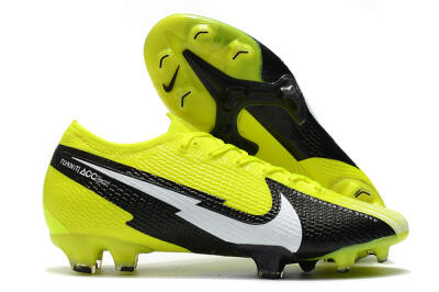Nike Mercurial Vapor 13 Elite FG Low-Tops Soccer Cleats - Yellow/White/Black