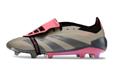Adidas Predator Elite Foldover Tongue FG Low-Tops Soccer Cleats - Pink/Black/Silver/Gold