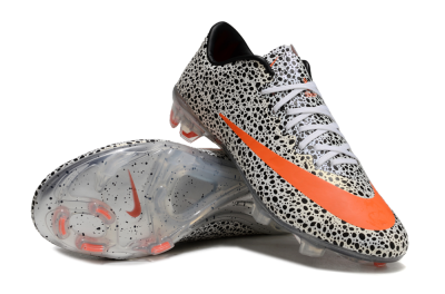 Nike Mercurial Vapor 10 FG Low-Tops Soccer Cleats - Black/White/Red