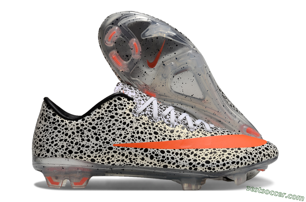 Nike Mercurial Vapor 10 FG Low-Tops Soccer Cleats - Black/White/Red 0