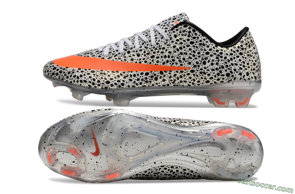 Nike Mercurial Vapor 10 FG Low-Tops Soccer Cleats - Black/White/Red 1