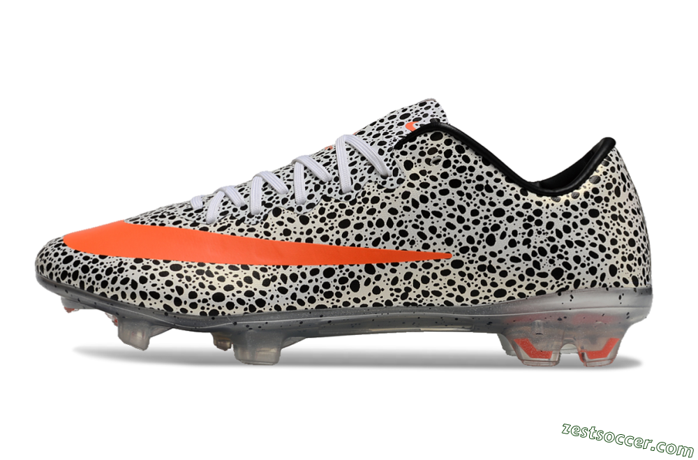 Nike Mercurial Vapor 10 FG Low-Tops Soccer Cleats - Black/White/Red 2