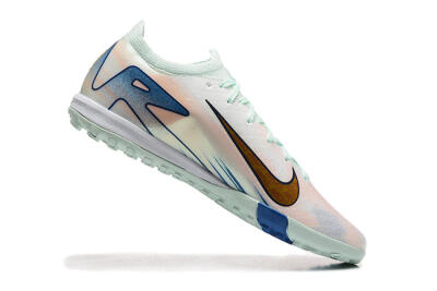 Nike Air Zoom Mercurial Vapor 16 Elite TF Low-Tops Soccer Shoes - Jade/Blue/Gold