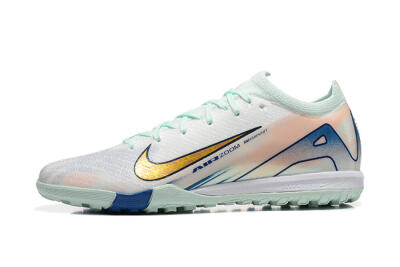 Nike Air Zoom Mercurial Vapor 16 Elite TF Low-Tops Soccer Shoes - Jade/Blue/Gold
