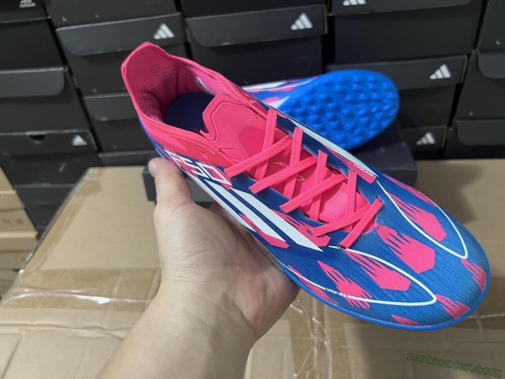 Adidas F50 Elite TF Low-Tops Soccer Shoes - Blue/Pink/White