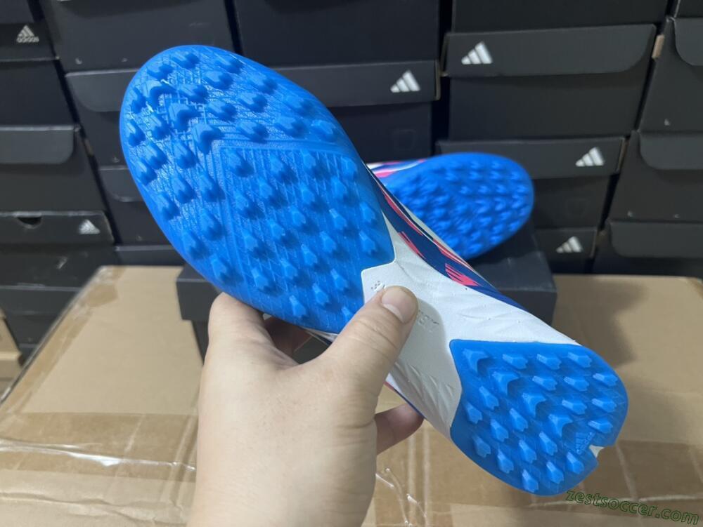 Adidas F50 Elite TF Low-Tops Soccer Shoes - Blue/Pink/White