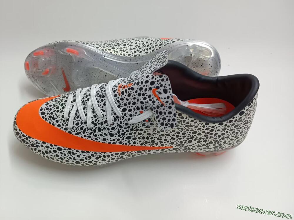 Nike Mercurial Vapor 10 FG Low-Tops Soccer Cleats - Black/White/Red