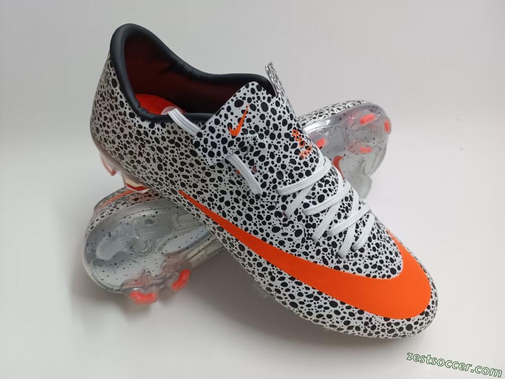 Nike Mercurial Vapor 10 FG Low-Tops Soccer Cleats - Black/White/Red