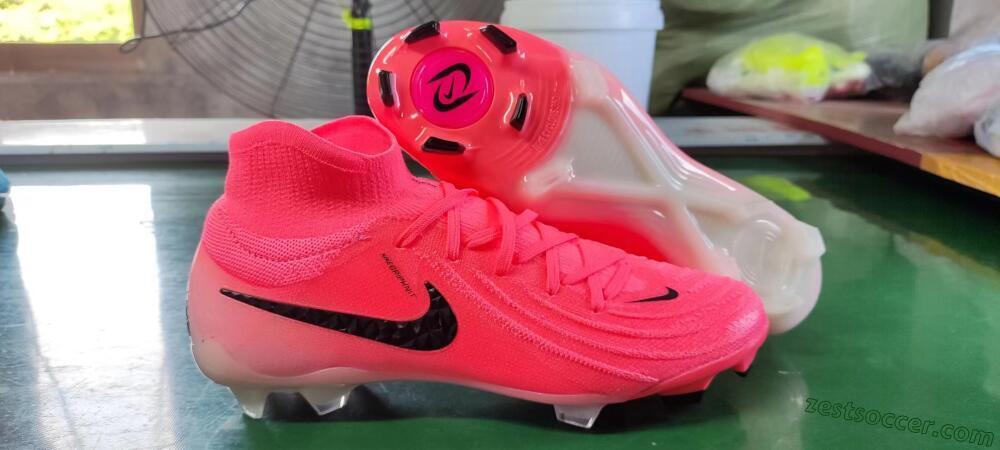 Nike Phantom Luna Elite FG High-Tops Soccer Cleats - Pink/Black