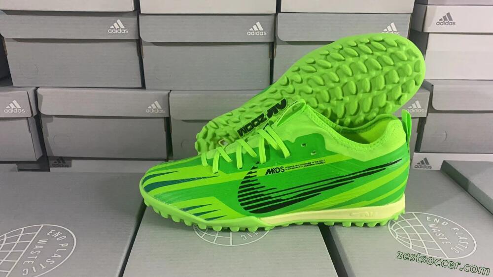 Nike Air Zoom Mercurial Vapor 15 Pro TF Low-Tops Soccer Shoes - Green/Black/Yellow