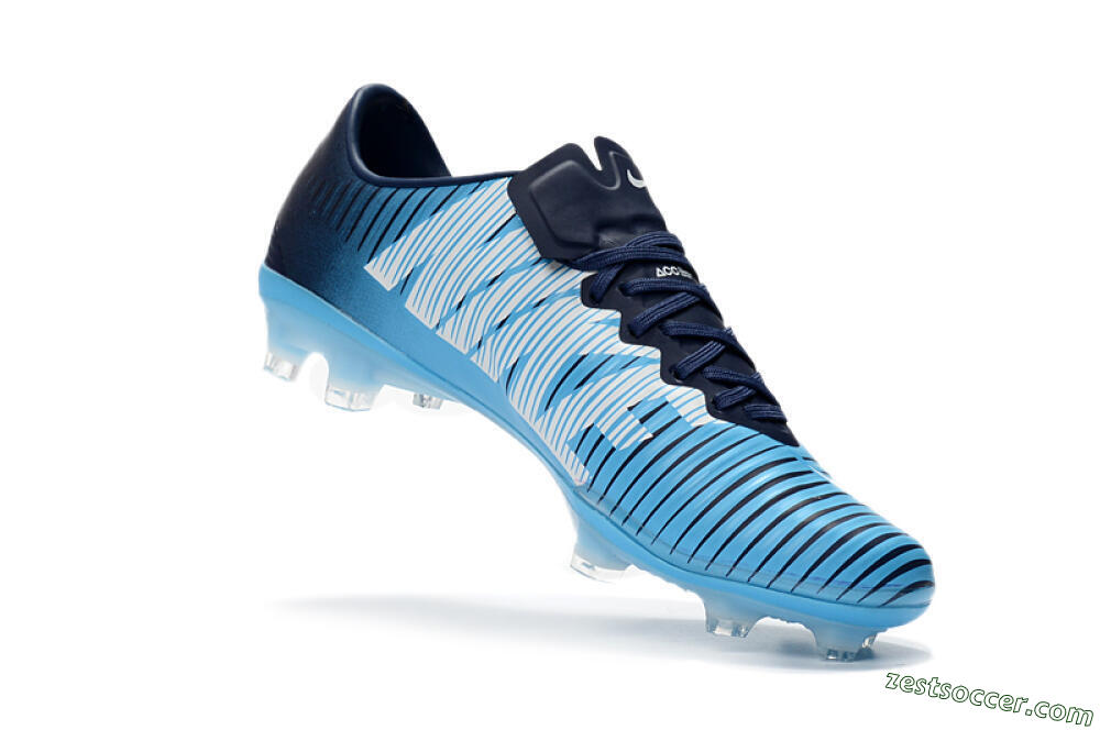 Nike Mercurial Vapor 11 FG Low-Tops Soccer Cleats - Blue/White/Black 7