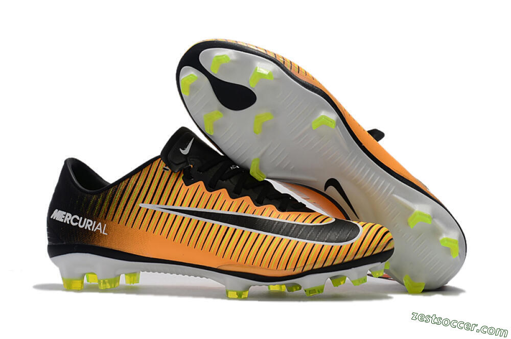 Nike Mercurial Vapor 11 FG Low-Tops Soccer Cleats - Orange/Black/White 0