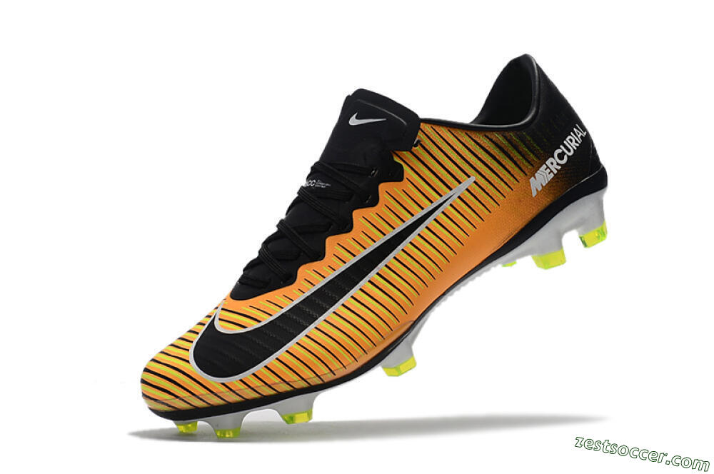 Nike Mercurial Vapor 11 FG Low-Tops Soccer Cleats - Orange/Black/White 8