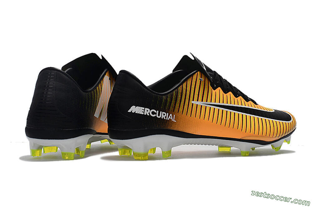 Nike Mercurial Vapor 11 FG Low-Tops Soccer Cleats - Orange/Black/White 9