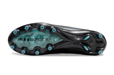 Nike Air Zoom Mercurial Vapor 16 Elite AG Low-Tops Soccer Cleats - Black/Grey/Blue