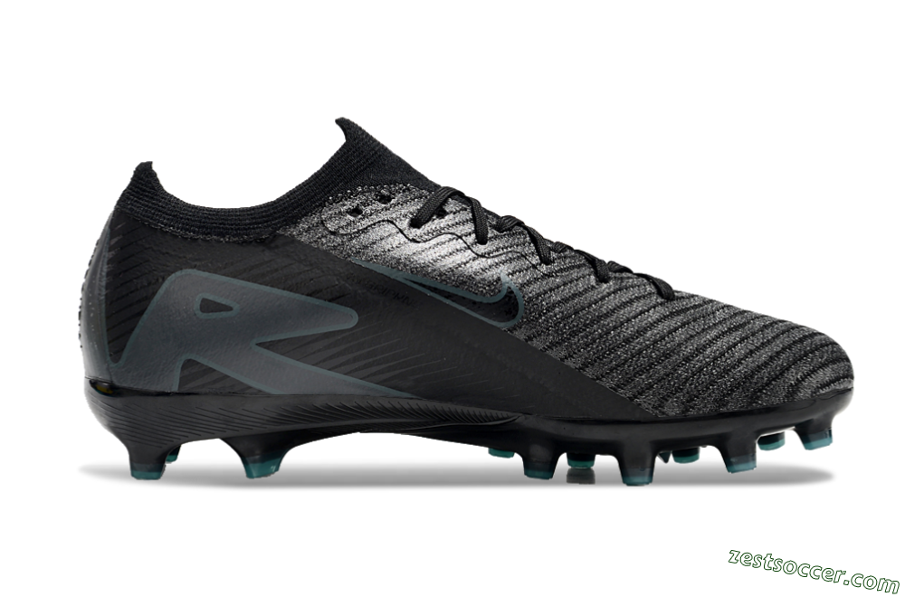 Nike Air Zoom Mercurial Vapor 16 Elite AG Low-Tops Soccer Cleats - Black/Grey/Blue 5