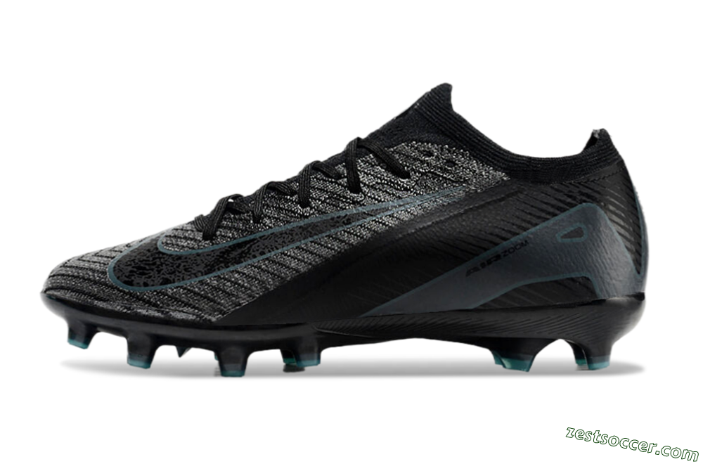 Nike Air Zoom Mercurial Vapor 16 Elite AG Low-Tops Soccer Cleats - Black/Grey/Blue 2