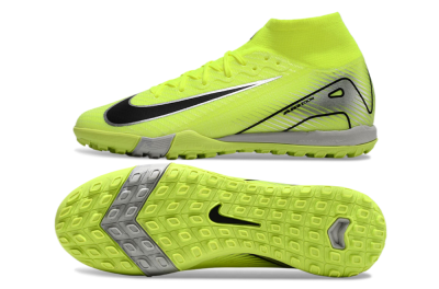 Nike Air Zoom Mercurial Superfly 10 Elite TF High-Tops Soccer Shoes - Yellow/Silver/Black
