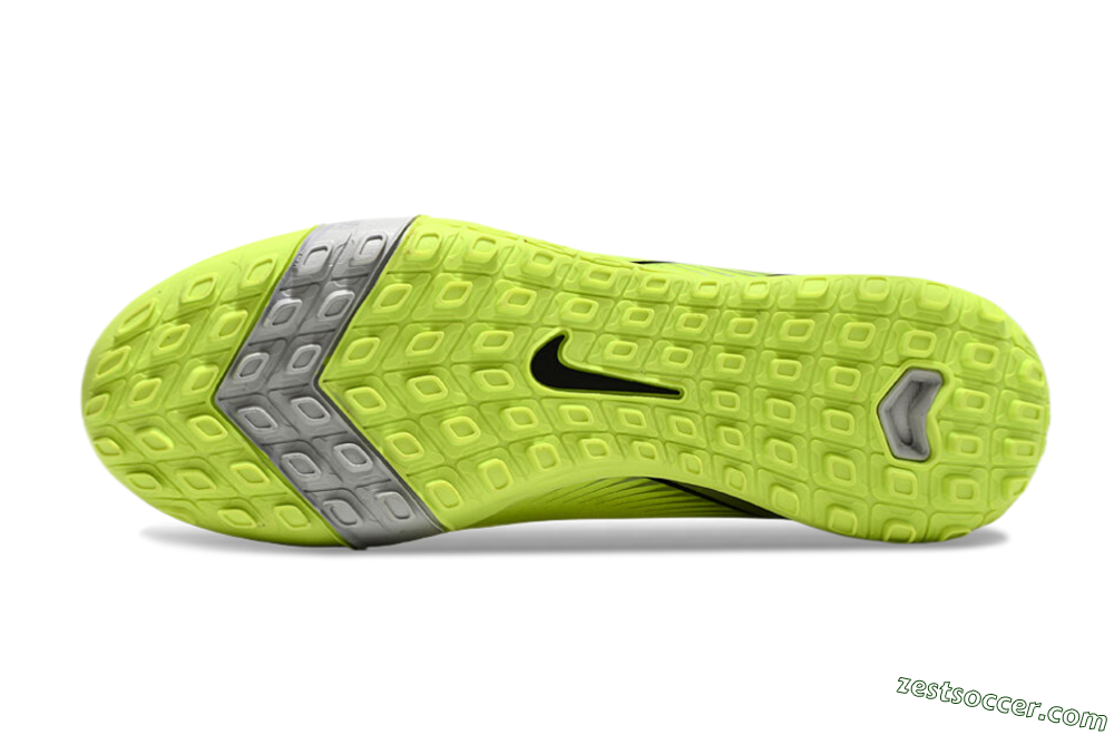 Nike Air Zoom Mercurial Superfly 10 Elite TF High-Tops Soccer Shoes - Yellow/Silver/Black 5