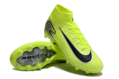 Nike Air Zoom Mercurial Superfly 10 Elite AG High-Tops Soccer Cleats - Yellow/Silver/Black