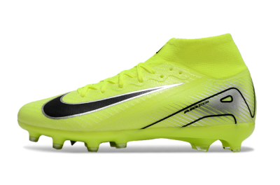 Nike Air Zoom Mercurial Superfly 10 Elite AG High-Tops Soccer Cleats - Yellow/Silver/Black