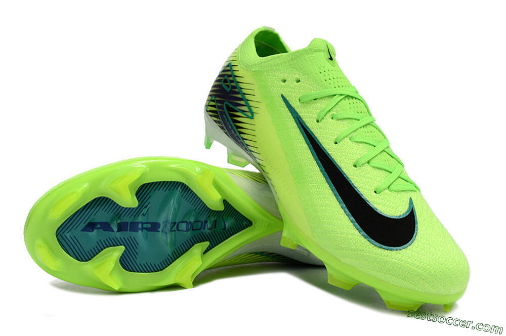 Nike Air Zoom Mercurial Vapor 16 Elite FG Low-Tops Soccer Cleats - Green/Black 3