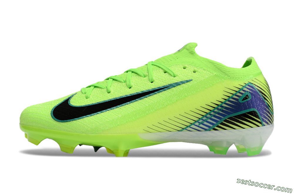 Nike Air Zoom Mercurial Vapor 16 Elite FG Low-Tops Soccer Cleats - Green/Black 2