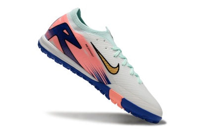 Nike Air Zoom Mercurial Vapor 16 Elite TF Low-Tops Soccer Shoes - Jade/Pink/Blue