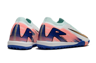 Nike Air Zoom Mercurial Vapor 16 Elite TF Low-Tops Soccer Shoes - Jade/Pink/Blue