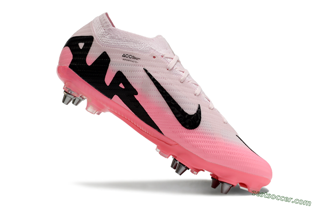 Nike Air Zoom Mercurial Vapor 15 Elite SG Low-Tops Soccer Cleats - Pink/Black 5