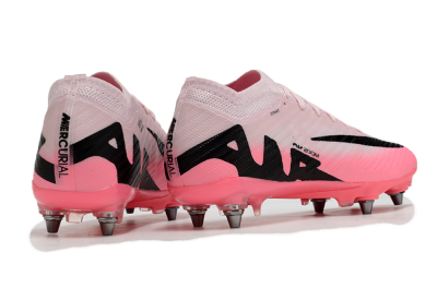 Nike Air Zoom Mercurial Vapor 15 Elite SG Low-Tops Soccer Cleats - Pink/Black