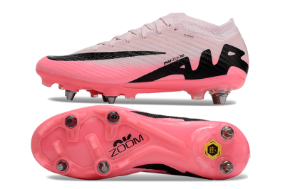 Nike Air Zoom Mercurial Vapor 15 Elite SG Low-Tops Soccer Cleats - Pink/Black