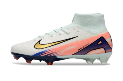 Nike Air Zoom Mercurial Superfly10 Elite FG High-Tops Soccer Cleats - Jade/Pink/Blue