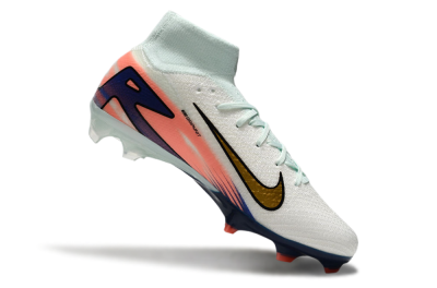 Nike Air Zoom Mercurial Superfly10 Elite FG High-Tops Soccer Cleats - Jade/Pink/Blue